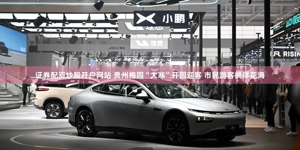 证券配资炒股开户网站 贵州梅园“大寒”开园迎客 市民游客徜徉花海