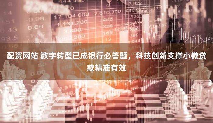 配资网站 数字转型已成银行必答题，科技创新支撑小微贷款精准有效