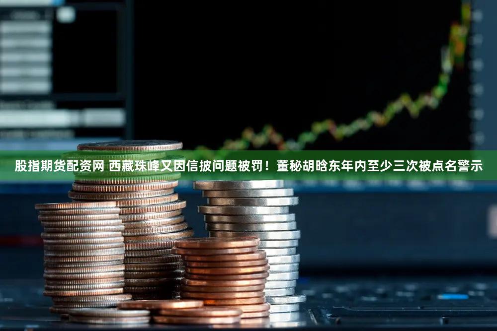 股指期货配资网 西藏珠峰又因信披问题被罚!董秘胡晗东年内至少三次被点名警示