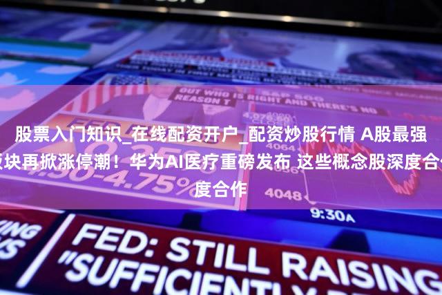 股票入门知识_在线配资开户_配资炒股行情 A股最强板块再掀涨停潮！华为AI医疗重磅发布 这些概念股深度合作
